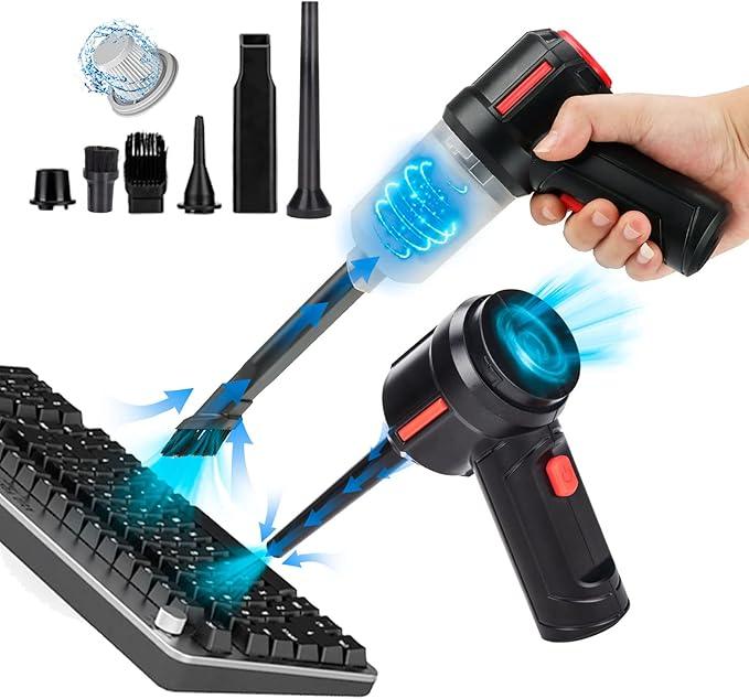 Air Duster - Computer Vacuum Cleaner - for Keyboard Cleaning- Cordless Canned Air- Powerful - Energy-Efficient(Air-01) - NeatNest