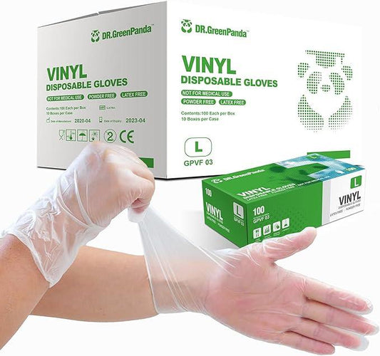 Clear Vinyl Food Safe Disposable Gloves Latex Free Powder Free for Food Prep Handling Cooking Cleaning - NeatNest