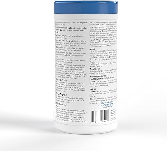 SONO Disinfecting Wipes - Alcohol-Free, No Bleach, Medical-Grade I Multi-Surface Cleaning for Home, School, Office, Hospital, Gym I Gentle on Electronic Devices I Everyday Use I 80 CT - NeatNest