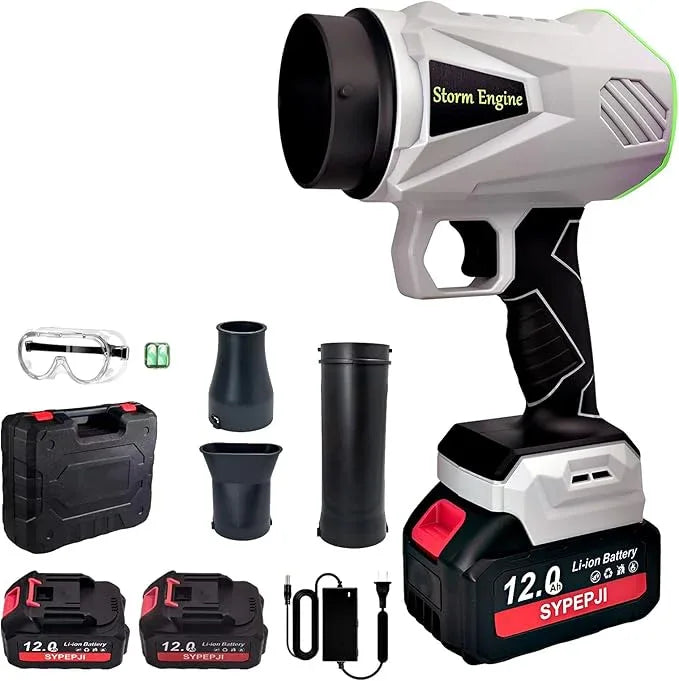 Cordless Leaf Blower, Portable Handheld Blowers Dust Cleaner, 2 x 12.0Ah Batteries 800000 RPM Air Duster with Adjustable Speed for Patio Garden Lawn Yard Cleaning - NeatNest