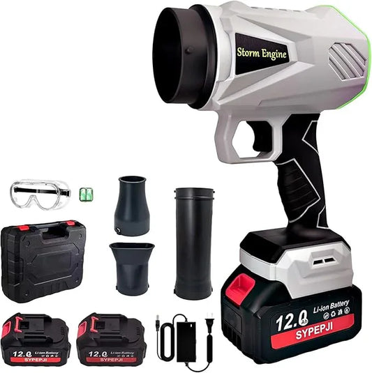 Cordless Leaf Blower, Portable Handheld Blowers Dust Cleaner, 2 x 12.0Ah Batteries 800000 RPM Air Duster with Adjustable Speed for Patio Garden Lawn Yard Cleaning - NeatNest