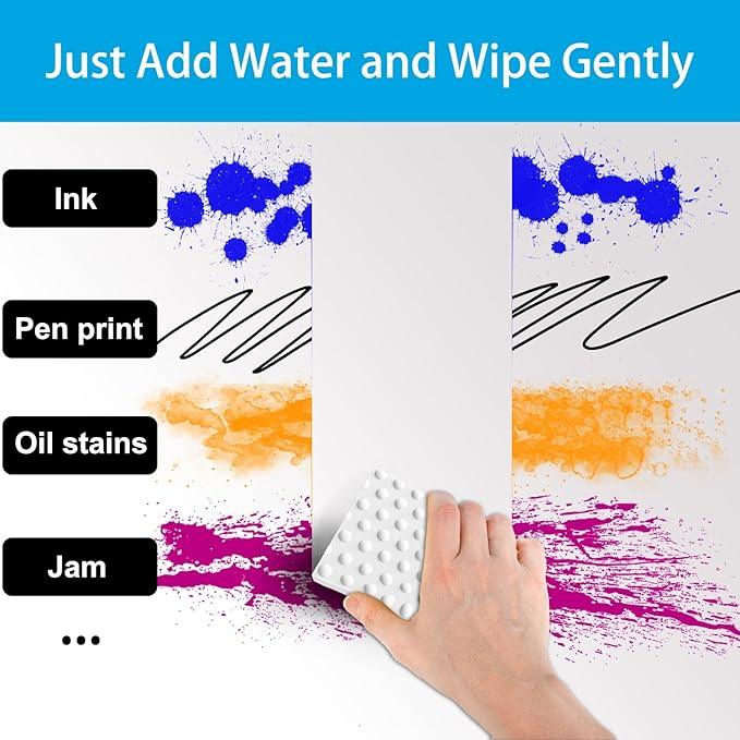 Magic Sponge Erasers, 100 Pack 2X Density Stronger Melamine Sponge Foam Pads, Multi-Functional Household Cleaning Cleaner for Kitchen, Bathroom, Bathtub, Sink, Wall Cleaner - NeatNest