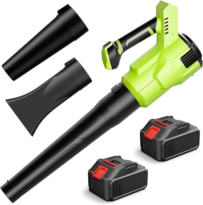 Cordless Leaf Blower 21V with 2 Batteries – 150 MPH Powerful Handheld Electric Blower, 420 CFM, Lightweight 5 lbs, Stepless Speed, Long Runtime for Yard Lawn Garden Patio - NeatNest