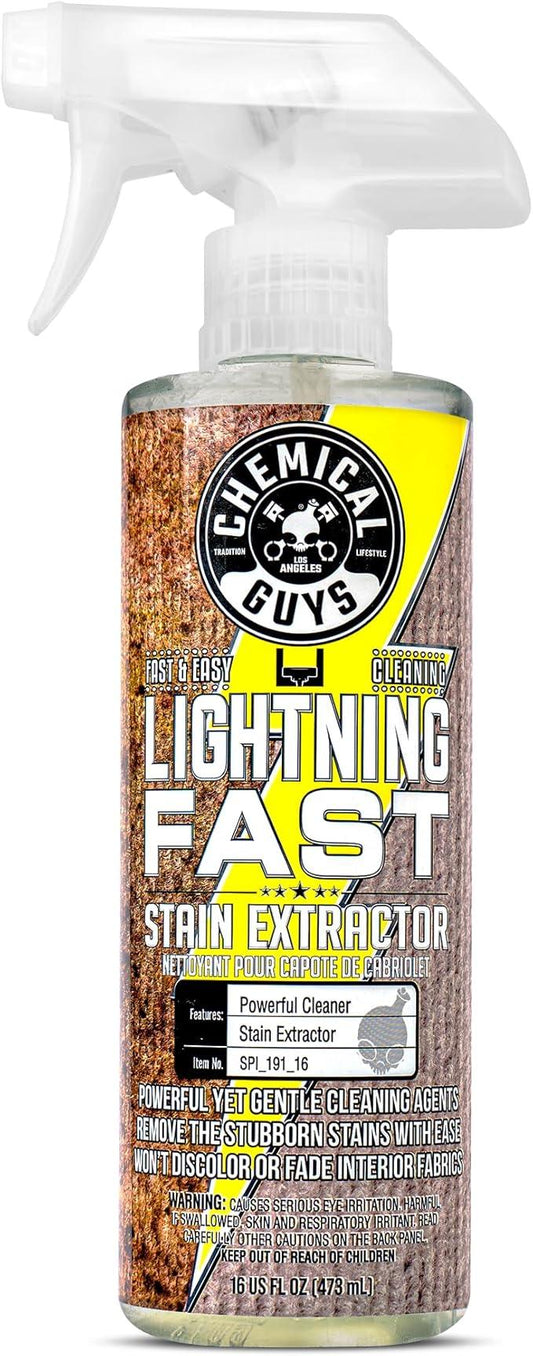 Chemical Guys Lightning Fast Carpet and Upholstery Stain Extractor - Chemical Guys Carpet Cleaner, Great for Fabric, Upholstery, Cars, Home, Office, Furniture, and More, Fresh Scent - 16 oz - NeatNest