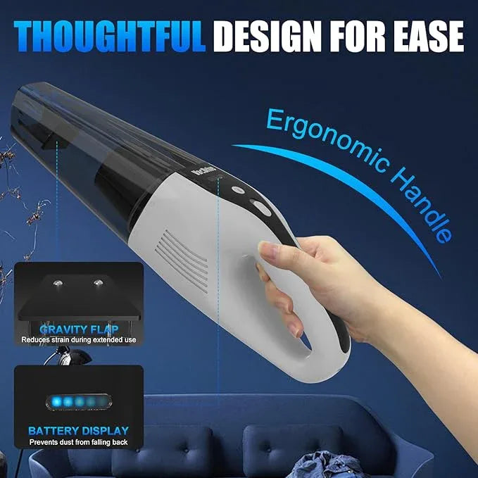 Car Handheld Vacuum Cordless Car Vacuum Cleaner for Drivers, Office, Home & Pet Hair, with True Brushless Motor, Ultra-Strong Suction, Large Battery & Big Dust Cup, Type-C Fast Charging - NeatNest