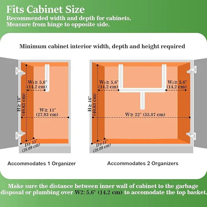 REALINN Under Sink Organizer, Pull Out Cabinet Organizer 2 Tier Slide Out Sink Shelf Cabinet Storage Shelves, Under Sink Storage for Kitchen Bathroom Cabinet, White, 1 Pack - NeatNest