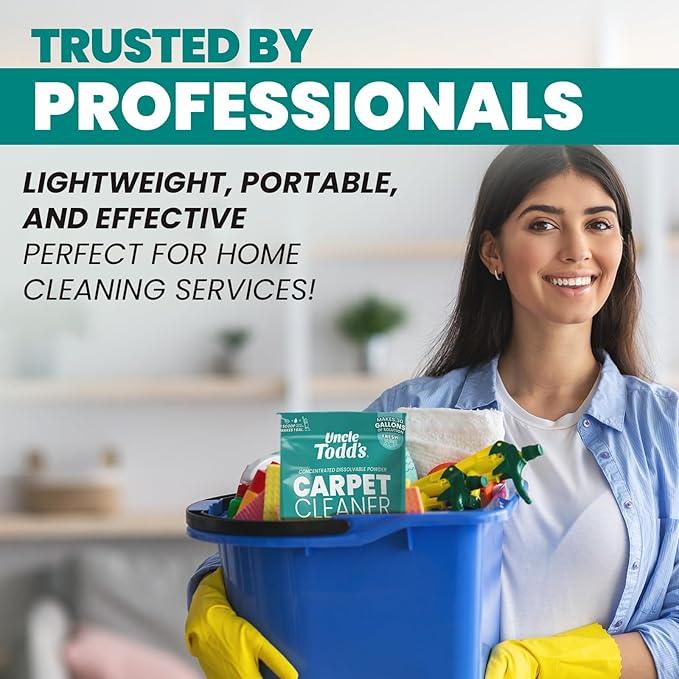 Uncle Todd's Carpet Cleaner Powder for Machines | Makes 30 Gallons of Carpet Cleaner Solution | Enzyme Formula Carpet Deodorizer | Removes Pet Odors & Stains | Safe for Carpets, Rugs & Upholstery - NeatNest
