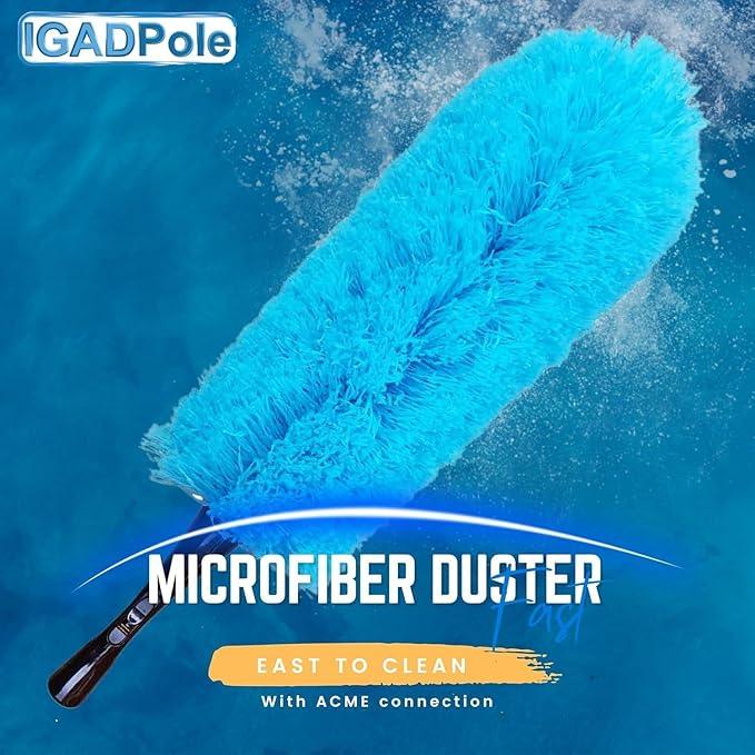 IGADPole 24 FT Washing Kit: Water-fed Brush with Soap Dispenser, Cobweb Dusters, with 6-Stage Telescoping Pole 5-24ft Pole/Window and Dusting Cleaning Kit - NeatNest
