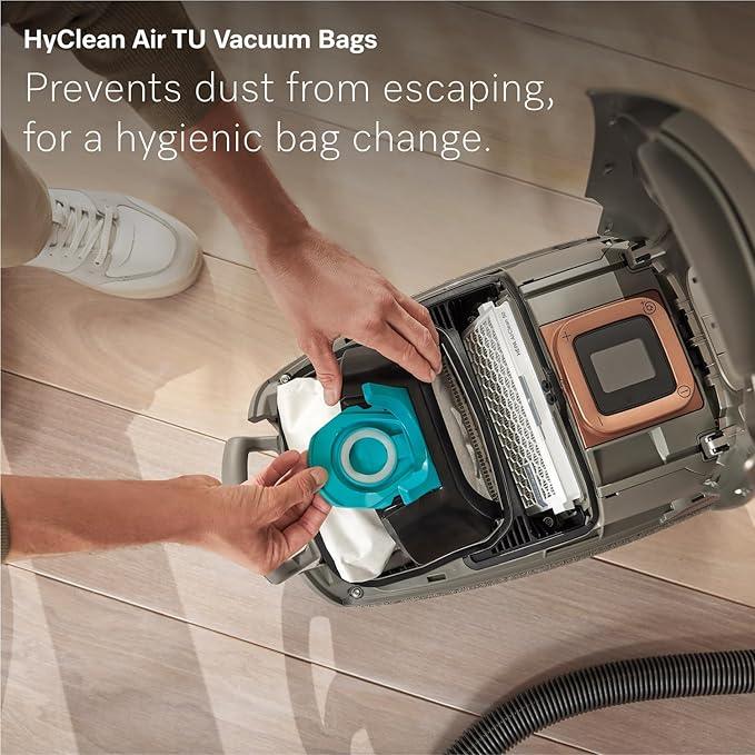 Miele New Guard L1 Bagged Canister Vacuum Cleaner with AirClean Filter, Electro Plus Floorhead, AllTeQ Universal Floorhead, LED Display Panel, in Nordic Blue/Space Grey - NeatNest