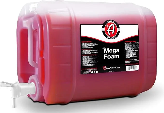 Adam’s Mega Foam (5 Gallon) - Detailing pH Neutral Car Soap For Car Washing, Concentated For Use In Car Wash Bucket, Foam Cannon & Foam Gun, Won't Strip Car Wax, Sealant or Ceramic Coating - NeatNest