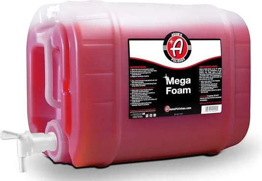 Adam’s Mega Foam (5 Gallon) - Detailing pH Neutral Car Soap For Car Washing, Concentated For Use In Car Wash Bucket, Foam Cannon & Foam Gun, Won't Strip Car Wax, Sealant or Ceramic Coating - NeatNest