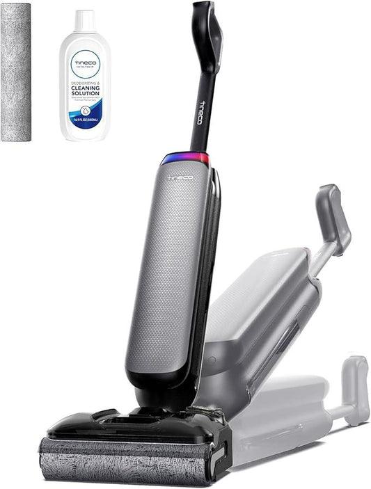 Tineco Wet Dry Vacuum Cleaner 22kPa Suction Floor Cleaner Mop, 50 Min Runtime, iLoop Smart Sensor, DualBlock Anti-Tangle Design, 185℉ Flashdry, Dual-Edge Cleaning, 180° Lay-Flat, Floor One S7 Artist - NeatNest