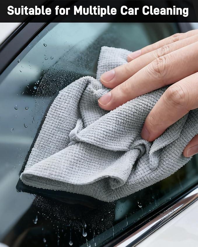 XINDELL Microfiber Cleaning Cloth Roll – 150 Pack 12"x12", Tear-Off Microfiber Towels, Lint-Free, Ultra Absorbent Car Detailing & Cleaning Cloths – Grey - NeatNest