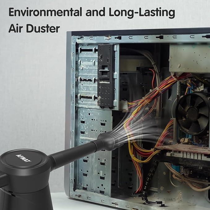 AFMAT Electric Air Duster Air Blower, Replacement for Compressed Air Cans, Multi-Use Cleaning Tools with 9.8ft Cord for Electronics, Keyboard, Fans, Hairs, Cars, BBQ, Super Powerful and Last for Years - NeatNest