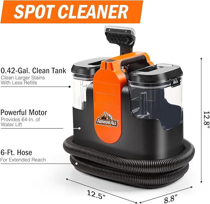 Armor All SCC301 0901 Upholstery & Carpet Cleaner, Car and Auto Detailer with Tools for Pets, Area Rugs and Couches - NeatNest