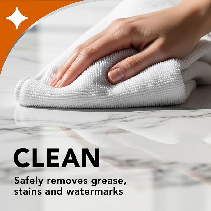 Weiman Granite and Stone Cleaner 3-in-1, Removes Grease, Stains & Watermarks, Streak-Free Formula with Stain Shield Technology, Safe on Marble, Quartz, Tile, Granite, Quartzite & Slate - NeatNest