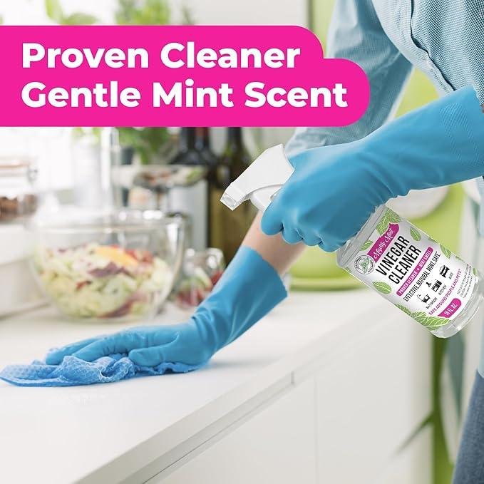 Mighty Mint Vinegar Cleaner, All-Purpose Spray, Natural Spearmint Scent, 16oz - 2 Pack - NeatNest