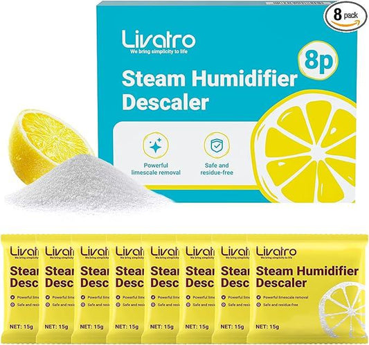 Citric Acid Cleaning – 8 Individually Wrapped Descalers for Humidifiers, Kettles & Distillers | Powerful Anti‑Limescale, Moisture‑Resistant & Eco‑Friendly - NeatNest