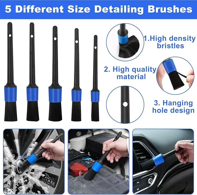 Viewsun Windshield Cleaner Tool, 14Pcs Car Interior Cleaning Kit, Car Detailing Kit Interior Cleaner, Car Detailing Brushes, Car Cleaning Gel, Inside Cleaning Supplies Accessories for Women Men - NeatNest
