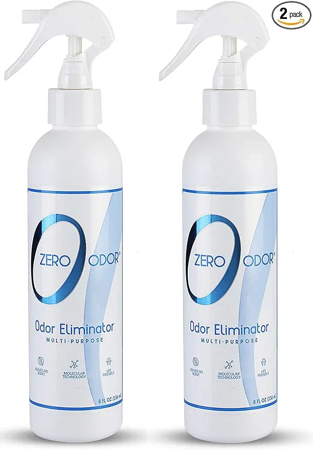 Zero Odor - Multi-Purpose Strong Odor Eliminator for Home, Office, Car, Bathroom, Hotel, Room Deodorizer, and Odor Neutralizer, 8oz Two Pack - NeatNest