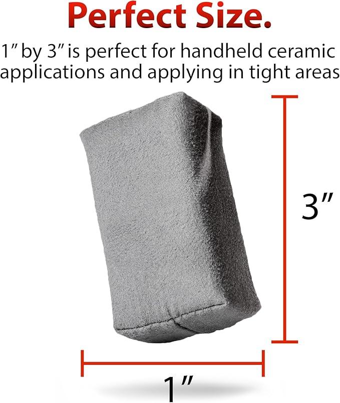 Adam's Polishes Suede Applicator (2 Pack) - Car Detailing Sponge, Use with Ceramic Spray, Graphene Coatings on Car Paint, Metal, Plastic Trim, Rubber & Glass - NeatNest