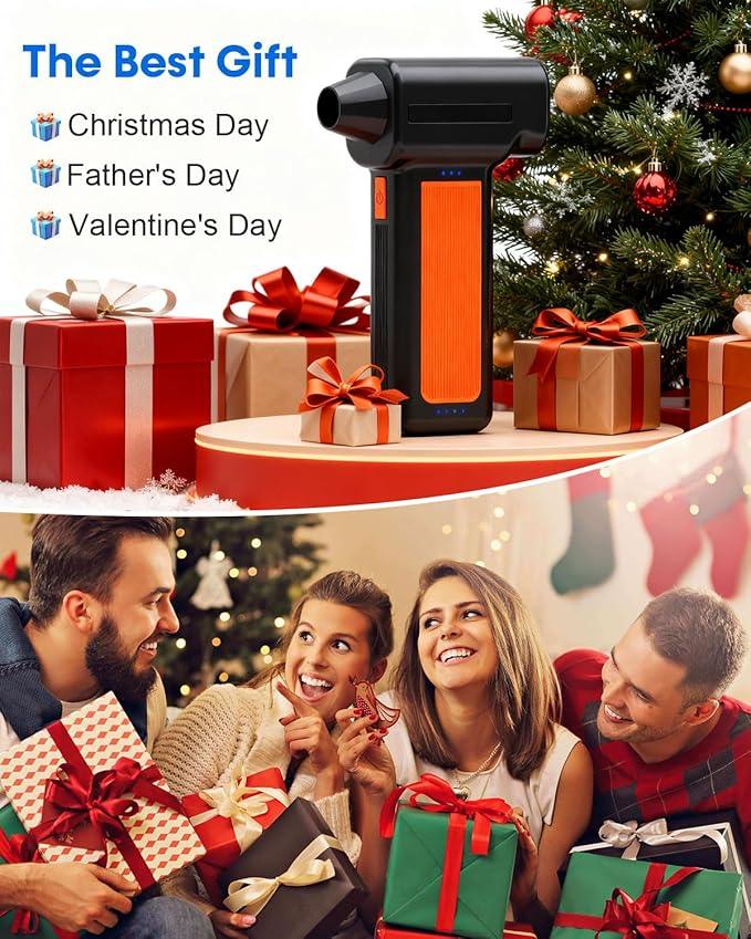 2 Pack Electric Air Duster for Computer: Powerful Mini Air Duster for PC Cordless - 8000mAh Rechargeable Air Blower Duster for Keyboard Easy to Use for Office Workers - NeatNest