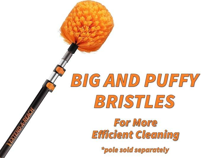 5-25 ft Cobweb Duster with Extension Pole // 30+ Foot High Reach Spider Web Cleaner Cobweb Brush for Outdoor & Indoor Web Cleaning // Lightweight & Sturdy Telescopic Pole // The Ultimate Dusting Kit - NeatNest