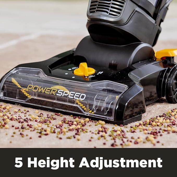 EUREKA PowerSpeed Lightweight Powerful Upright Vacuum Cleaner for Carpet and Hard Floor, Pet Turbo, Black,Yellow - NeatNest