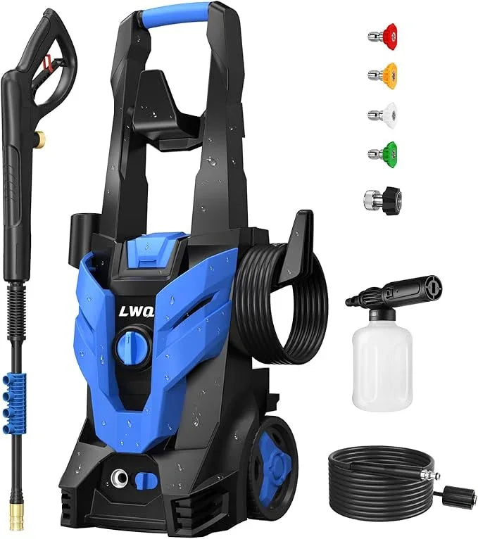 Pressure Washer, Washer with 4 Quick Connect Nozzles, Pressure Cleaning Machine with Foam Cannon for Cars/Fences/Driveways/Patios/Home Cleaning, Pallet of Product - NeatNest