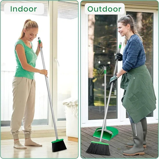 TreeLen Broom and Dustpan Set - Simplify Cleaning Your Home Ktichen Office with Ease - NeatNest