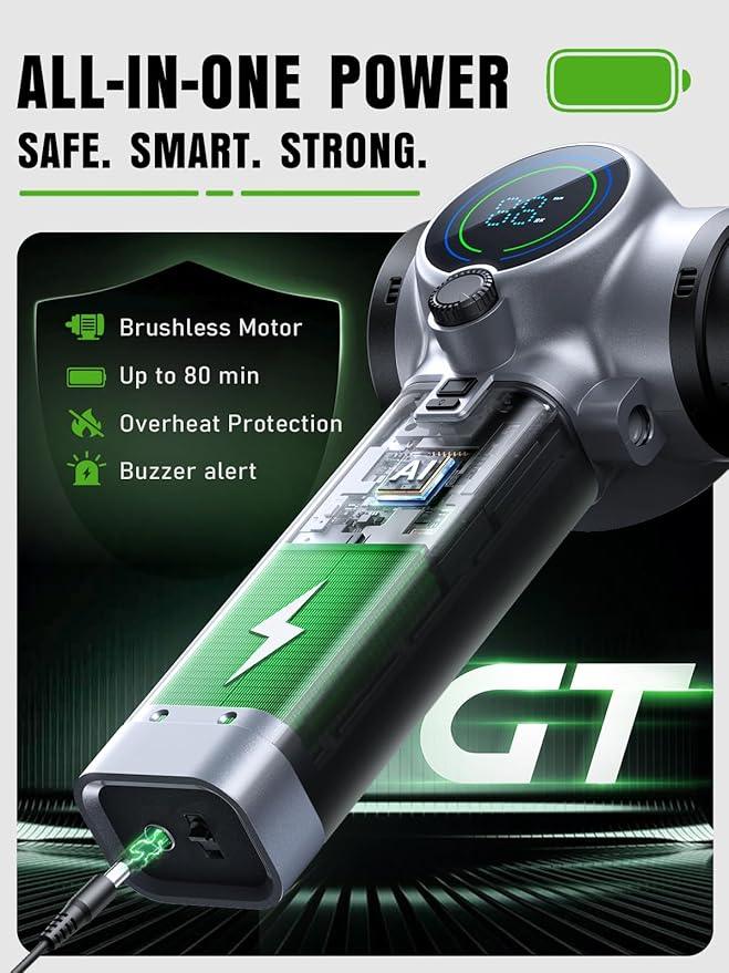 Electric Leaf Blower Cordless, 900,000 RPM, Extended Nozzle, Lightweight Handheld Design, Adjustable Wind Speed, Including Turbo Mode, Portable Grass Blower for Yard, Patio & Outdoor Use - NeatNest