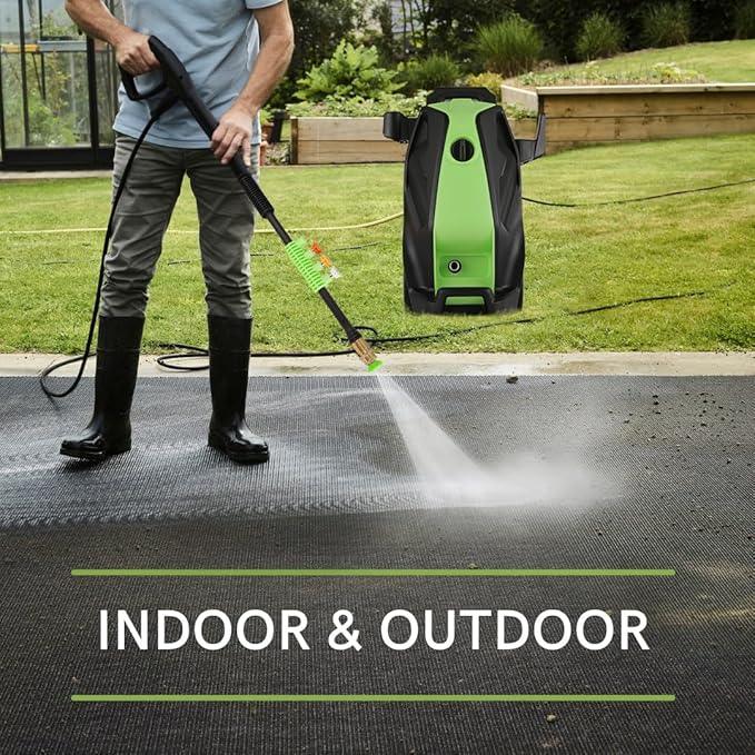 5000PSI Electric Pressure Washer with 33FT Hose 4.0GPM Power Washers Electric Powered Professional High Pressure Cleaner Machine, Foam Cannon, 4 Tips, powerwashers for Home Cars, Green - NeatNest