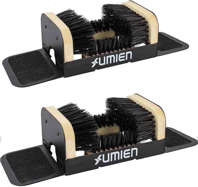 Umien™ 2 Pack Boot Scraper Outdoor Shoe Brush with Flaps - Heavy-Duty Shoe Cleaner and Boot Scrubber for Mud, Dirt, and Snow - Durable Weather-Resistant Outdoor Shoe Cleaning Tool - NeatNest