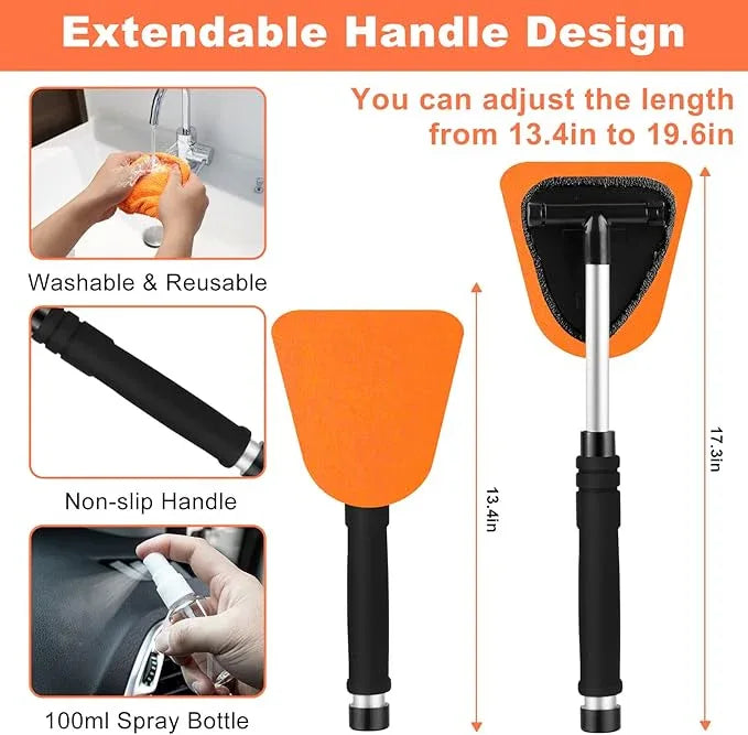 Viewsun Windshield Cleaner Tool, 15Pcs Car Interior Cleaning Kit, Detailing Kit Cleaner, Detailing Brush, Cleaning Gel, Inside Cleaning Supplies Accessories for Trucks, SUVs, RVs Window - NeatNest
