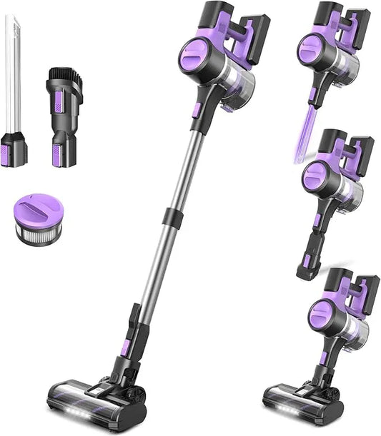 DEVOAC Cordless Vacuum Cleaner for Home, 45Kpa Lightweight Stick Vacuum with Powerful Suction, Rechargeable Battery Up to 50mins, Handheld Vacuum Cleaners for Hardwood Floor, Carpet, Pet Hair - NeatNest
