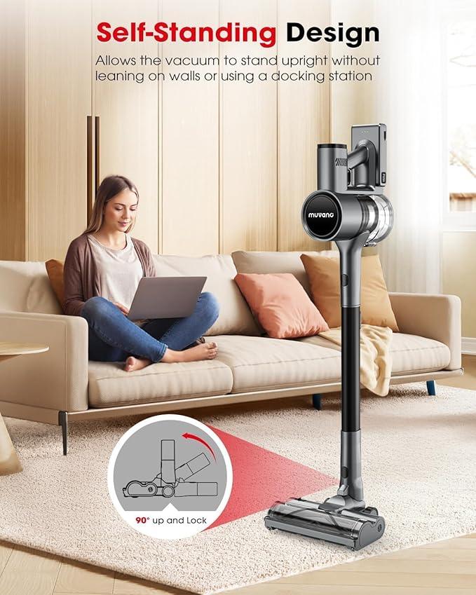 Cordless Vacuum Cleaners for Home, G26 Vacuum Cleaner, 45KPA Powerful Suction, Up to 60 Minutes, Tangle-Resistant, Rechargeable Stick Vac with Wall Mount for Pet Hair, Hardwood Floors - NeatNest