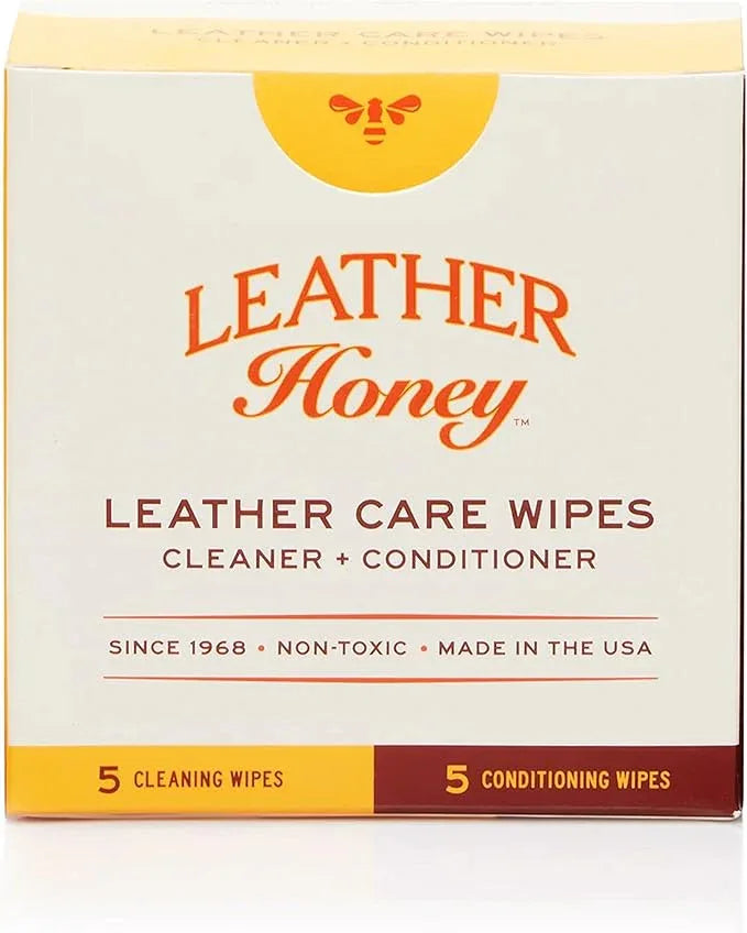 Leather Honey Combo Wipes with Conditioner Wipes and Cleaner Wipes - NeatNest