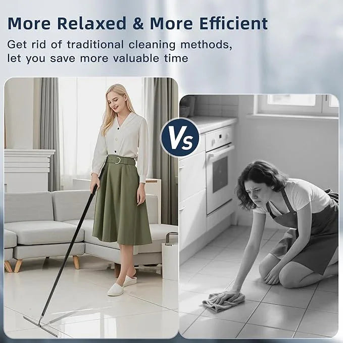 12-51’’ Telescopic Window Squeegee for Home, 2 in 1 Window Cleaning Squeegee Kit, Shower Squeegee for Glass Doors, Outdoor extendable Window Cleaner Tool for Floor Tile Wall Car Windshield - NeatNest