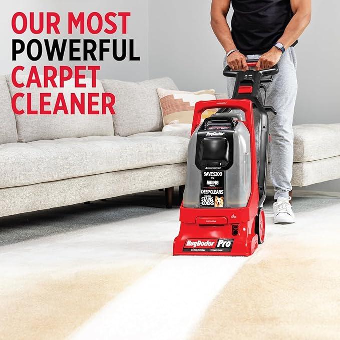 Rug Doctor Pro Deep Commercial Carpet Cleaning Machine, Oxy Bundle, Includes 48 oz. Oxy Cleaning Solution and 22 oz. Professional Oxy Spot & Pre-Treat Cleaner - NeatNest