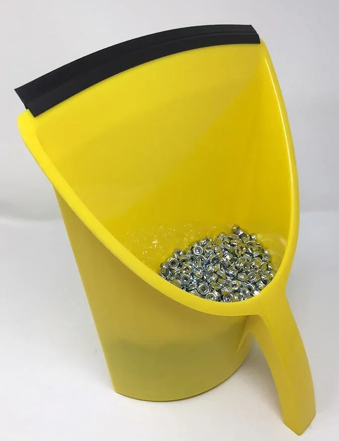 Handy Pan - Yellow - Large Capacity Heavy Duty Dust Pan | Made in USA! Great for Home, Shop, Garage, - NeatNest