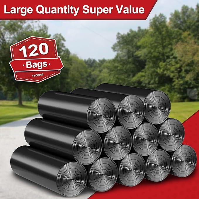 Black Trash Bags 20-25 Gallon 120 Count - 30" x 33" Large Kitchen Garbage Bags, 20+ Gallon Trash Can Liners Unscented, Multipurpose for Home, Office, Daily Household Use - NeatNest