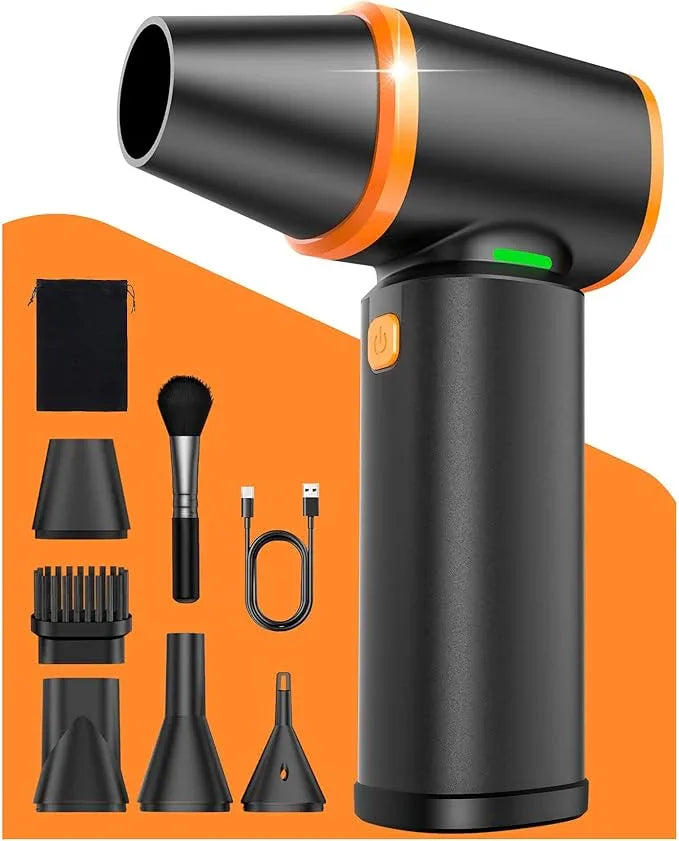 [Upgraded] Compressed Air Duster, 180000RPM High-Velocity Electric Air Duster with Stepless Speed Control, Rechargeable Portable Cordless Air Blower for Home, Car, Computer, and Keyboard Cleaning - NeatNest