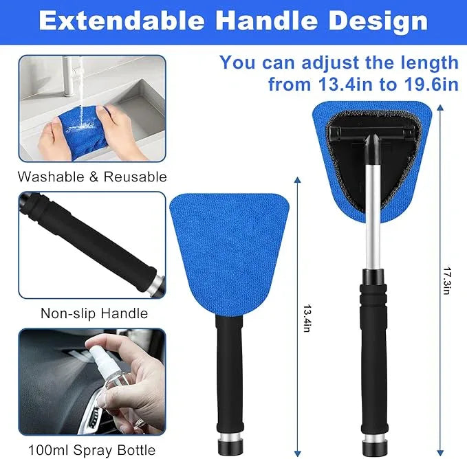 Viewsun Windshield Cleaner Tool, 14Pcs Car Interior Cleaning Kit, Car Detailing Kit Interior Cleaner, Car Detailing Brushes, Car Cleaning Gel, Inside Cleaning Supplies Accessories for Women Men - NeatNest