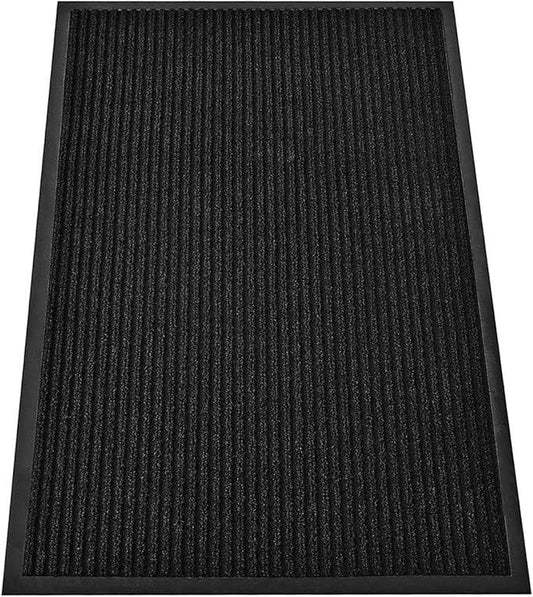 SRDDQLC Door Floor Mat Commercial Grade Large Size Heavy Duty Tough Entry Collection Slip Skid Entrance Mat with Rubber Backing Low Profile (Black, 4x6FT) - NeatNest