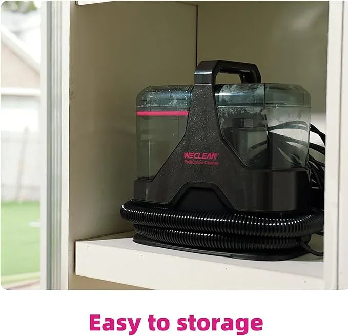 WECLEAN C3 Portable Spot Cleaner for Carpets and Rugs, 11.8 fl oz Clean & 9.9 fl oz Dirty Tank, 600W Motor with 18Kpa Suction, 18ft Power Cord & 5.5ft Hose, Carpet Cleaner Machine - NeatNest