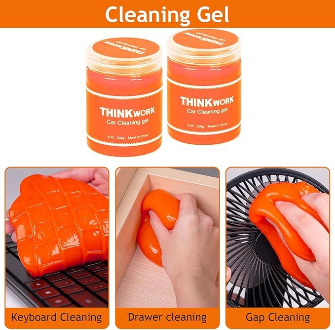 THINKWORK Windshield Cleaner Tool, Car Detailing Kit Interior, Car Cleaning Kit Interior and Exterior Detail Brush, Auto Supplies & Accessories for Men Women - NeatNest