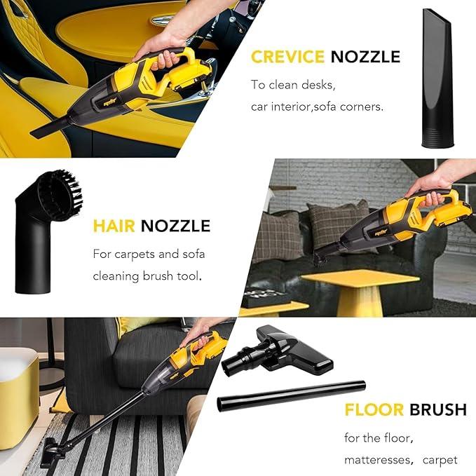 120W Cordless Handheld Vacuum Cleaner Compatible with Dewalt 20v Max Battery (Tool Only) Portable for Hard Floor Carpet Car Pet Hair Cleaning - NeatNest