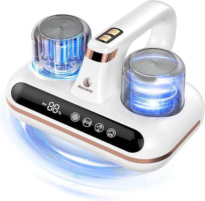 Mattress Vacuum Cleaner - 5-in-1 Cordless Bed Vacuum Cleaner, Powered by UV-C Light & Ultrasonic Technology, 16Kpa Strong Suction,Low Noise,Suitable for Dust, Pet Hair, Etc. - NeatNest