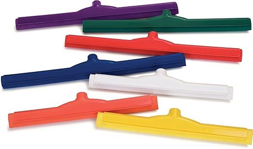 SPARTA 4156714 Plastic Floor Squeegee, Shower Squeegee With Double Foam For Window, Glass, Shower Door, Floor, Windshield, 18 Inches, Blue, (Pack of 6) - NeatNest
