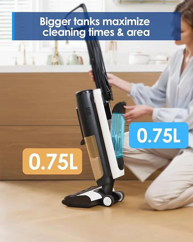 Tineco iFLOOR 5 Steam Wet Dry Vacuum All-in-one, Steam Mop Hardwood Floor Cleaner Great for Sticky Messes, 248℉ High-Temp Steam, Self-Cleaning with steam - NeatNest